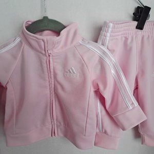 Adidas 3 Mo infant girl Track Suit light pink